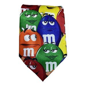 M&M’s Character Multicolor Polyester Tie Made In Korea 58"-3.9" EX COND
